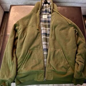 RedHead Green Military Field Jacket Rugged Canvas